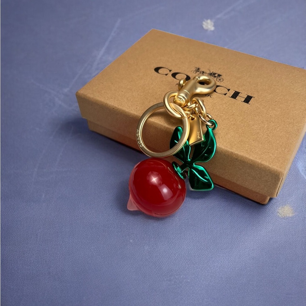 🧀Coach Red and Green Keychain - Picture 3 of 9